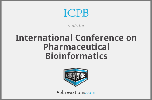 ICPB - International Conference on Pharmaceutical Bioinformatics