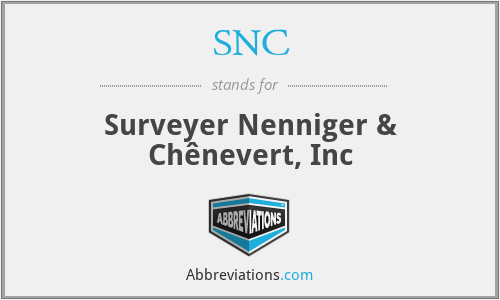 SNC - Surveyer Nenniger & Chênevert, Inc