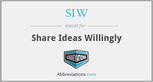 SIW - Share Ideas Willingly