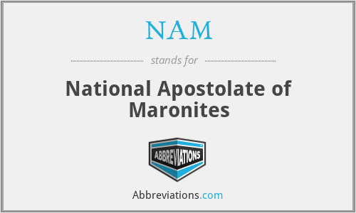 NAM - National Apostolate of Maronites