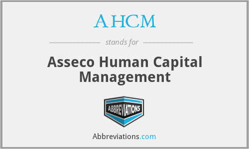 AHCM - Asseco Human Capital Management