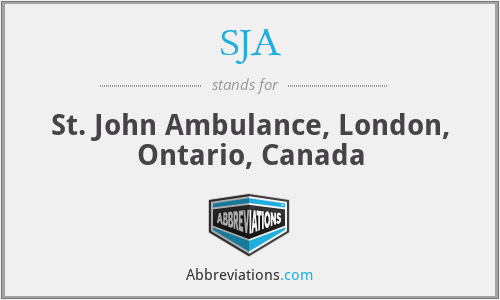 SJA - St. John Ambulance, London, Ontario, Canada