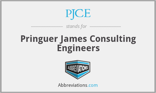 PJCE - Pringuer James Consulting Engineers