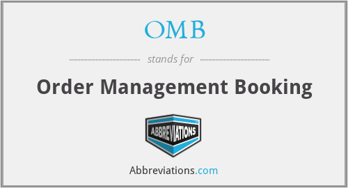 OMB - Order Management Booking