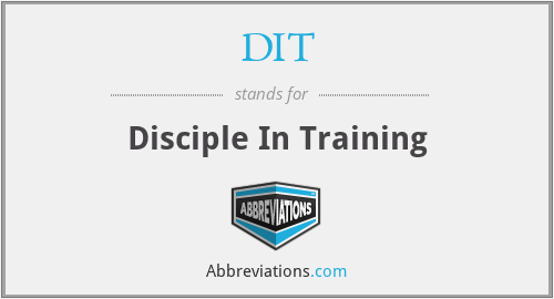 DIT - Disciple In Training