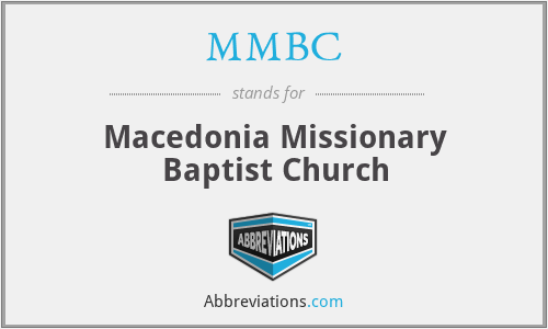 MMBC - Macedonia Missionary Baptist Church