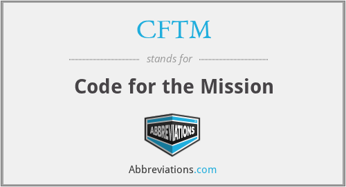 CFTM - Code for the Mission