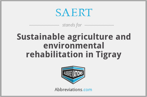 SAERT - Sustainable agriculture and environmental rehabilitation in Tigray