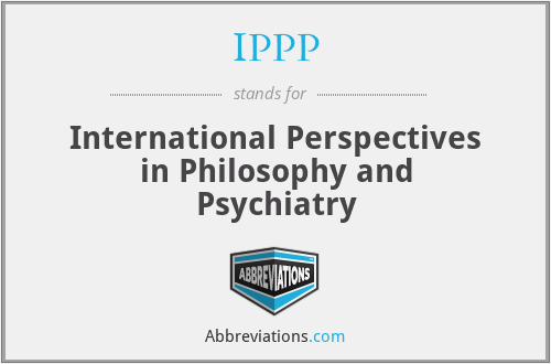 IPPP - International Perspectives in Philosophy and Psychiatry
