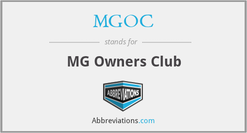 MGOC - MG Owners Club