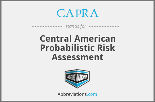 CAPRA - Central American Probabilistic Risk Assessment