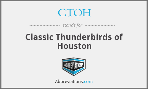 CTOH - Classic Thunderbirds of Houston