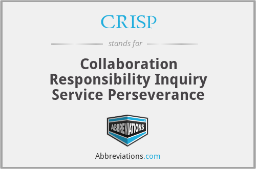 CRISP - Collaboration Responsibility Inquiry Service Perseverance