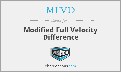 MFVD - Modified Full Velocity Difference