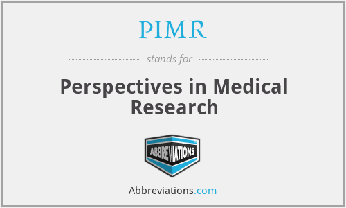 PIMR - Perspectives in Medical Research