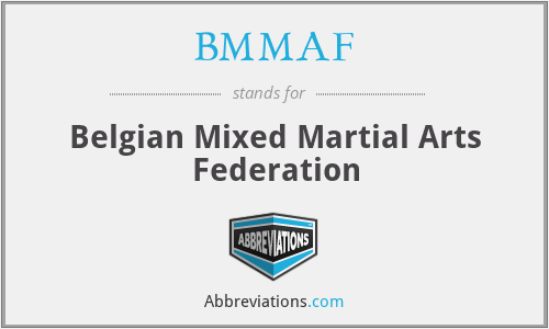 BMMAF - Belgian Mixed Martial Arts Federation