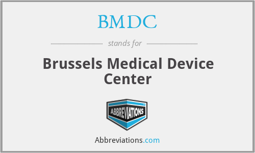 BMDC - Brussels Medical Device Center