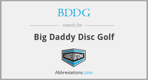 BDDG - Big Daddy Disc Golf