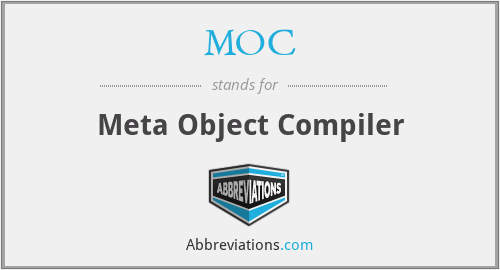MOC - Meta Object Compiler