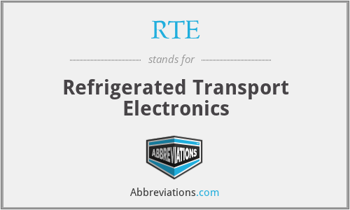 RTE - Refrigerated Transport Electronics