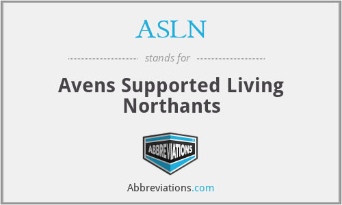 ASLN - Avens Supported Living Northants