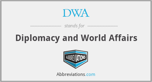 DWA - Diplomacy and World Affairs