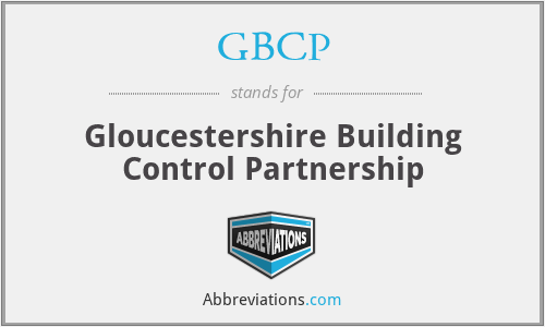 GBCP - Gloucestershire Building Control Partnership