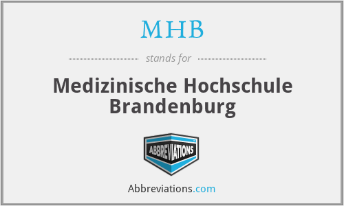 MHB - Medizinische Hochschule Brandenburg