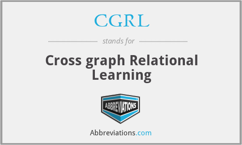 CGRL - Cross graph Relational Learning