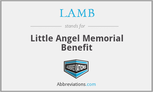 LAMB - Little Angel Memorial Benefit