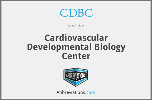 CDBC - Cardiovascular Developmental Biology Center