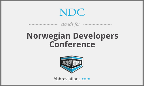 NDC - Norwegian Developers Conference