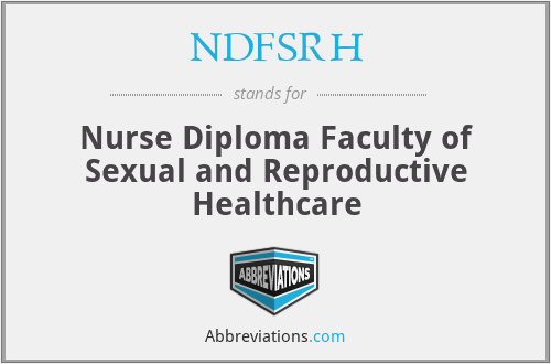 NDFSRH - Nurse Diploma Faculty of Sexual and Reproductive Healthcare