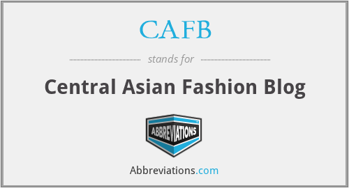 CAFB - Central Asian Fashion Blog