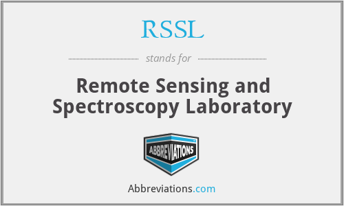 RSSL - Remote Sensing and Spectroscopy Laboratory