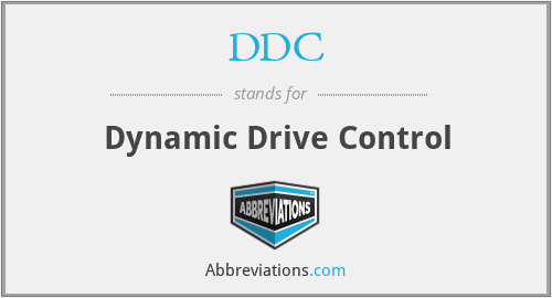 DDC - Dynamic Drive Control