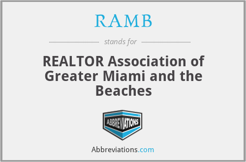 RAMB - REALTOR Association of Greater Miami and the Beaches