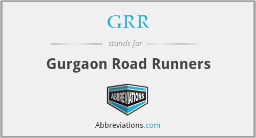 GRR - Gurgaon Road Runners