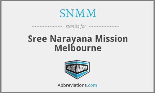 SNMM - Sree Narayana Mission Melbourne