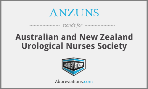 ANZUNS - Australian and New Zealand Urological Nurses Society