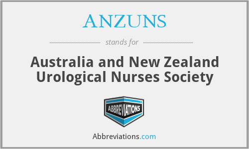 ANZUNS - Australia and New Zealand Urological Nurses Society