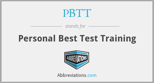 PBTT - Personal Best Test Training
