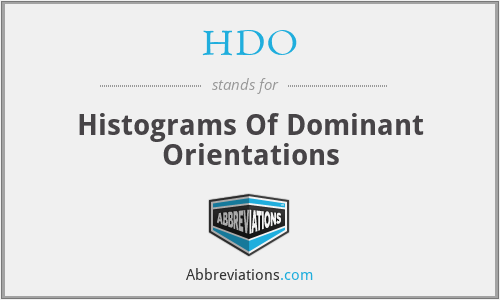 HDO - Histograms Of Dominant Orientations