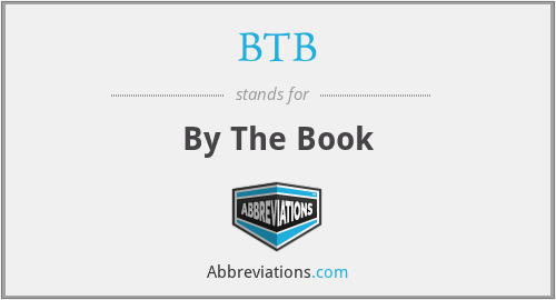 BTB - By The Book