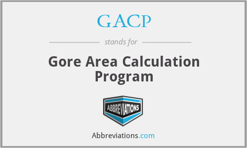 GACP - Gore Area Calculation Program