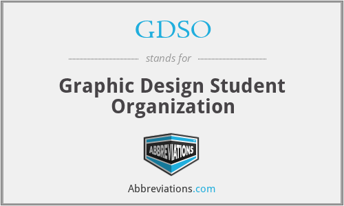 GDSO - Graphic Design Student Organization