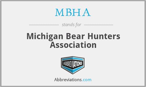 MBHA - Michigan Bear Hunters Association