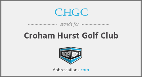 CHGC - Croham Hurst Golf Club