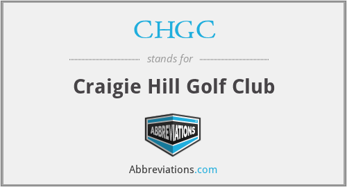 CHGC - Craigie Hill Golf Club