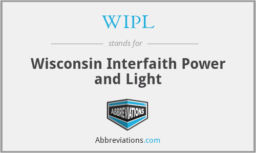 WIPL - Wisconsin Interfaith Power and Light
